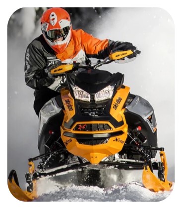 ski doo snowmobile rider